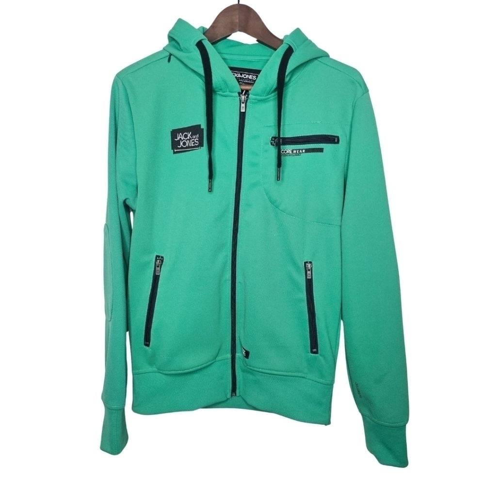 Jack & Jones Wireless Sweat Core, Caribbean Green, Jacket, Size S